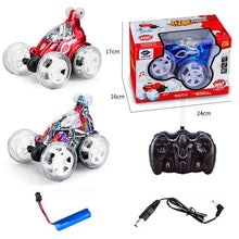 Cargar imagen en el visor de la galería, Coche de música a Control remoto para niños, vehículo eléctrico volquete de acrobacias de Graffiti con luz, 360 °, baile rodante, 2,4 Ghz, juguete para regalo MOD 999G-25vs
