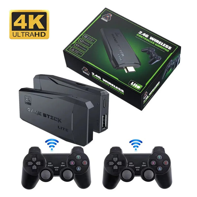 Consola de videojuegos M8, mando inalámbrico Dual, 2,4G, 4K, 10000 juegos, 64GB, Retro,