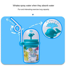 Cargar imagen en el visor de la galería, Botella de agua con pajita para niños, vaso infantil para aprender a alimentar zumo, beber leche, pulverizadores de ballena pequeña
