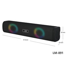 Cargar imagen en el visor de la galería, LM-891-altavoz inalámbrico con Bluetooth, barra de sonido larga
