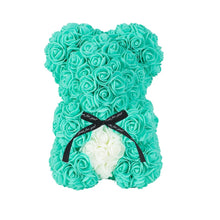 Cargar imagen en el visor de la galería, Oso de peluche con forma de rosa para mujer, Osito de 25 cm con forma de corazón, flor Artificial san Valentín
