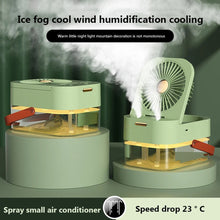 Cargar imagen en el visor de la galería, Humidificador con ventilador de pulverización, Enfriador de aire portátil, humidificador de aire, USB,
