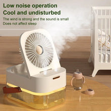 Cargar imagen en el visor de la galería, Humidificador con ventilador de pulverización, Enfriador de aire portátil, humidificador de aire, USB,
