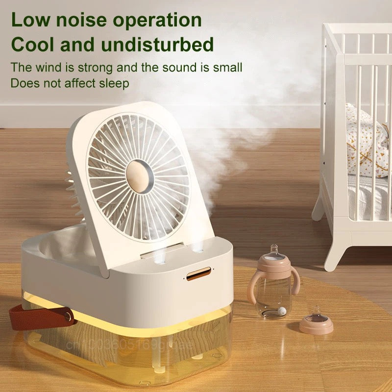 Humidificador con ventilador de pulverización, Enfriador de aire portátil, humidificador de aire, USB,