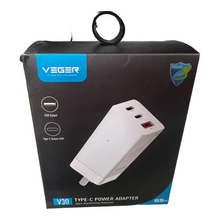 Cargar imagen en el visor de la galería, VEGER CHARGER-cargador USB tipo C de carga rápida para iPhone, iPad, MacBook, portátil, Xiaomi, Huawei, Samsung, 65W cargador Turbo V30
