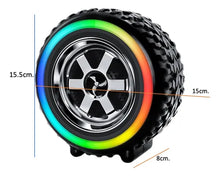 Cargar imagen en el visor de la galería, Bocinas tipo llanta usb,Bluetooth, radio nuevas RGB LED MOD BS-C162
