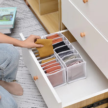 Cargar imagen en el visor de la galería, Caja de almacenamiento de ropa interior ,cajón de Jeans, organizador de separación de calcetines,
