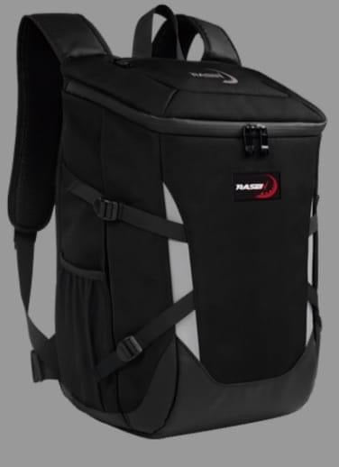 Mochila multifuncional con reflejante en gris ,sin luz mochila impermeable para casco RAZEN MOD RS-SPO-19202