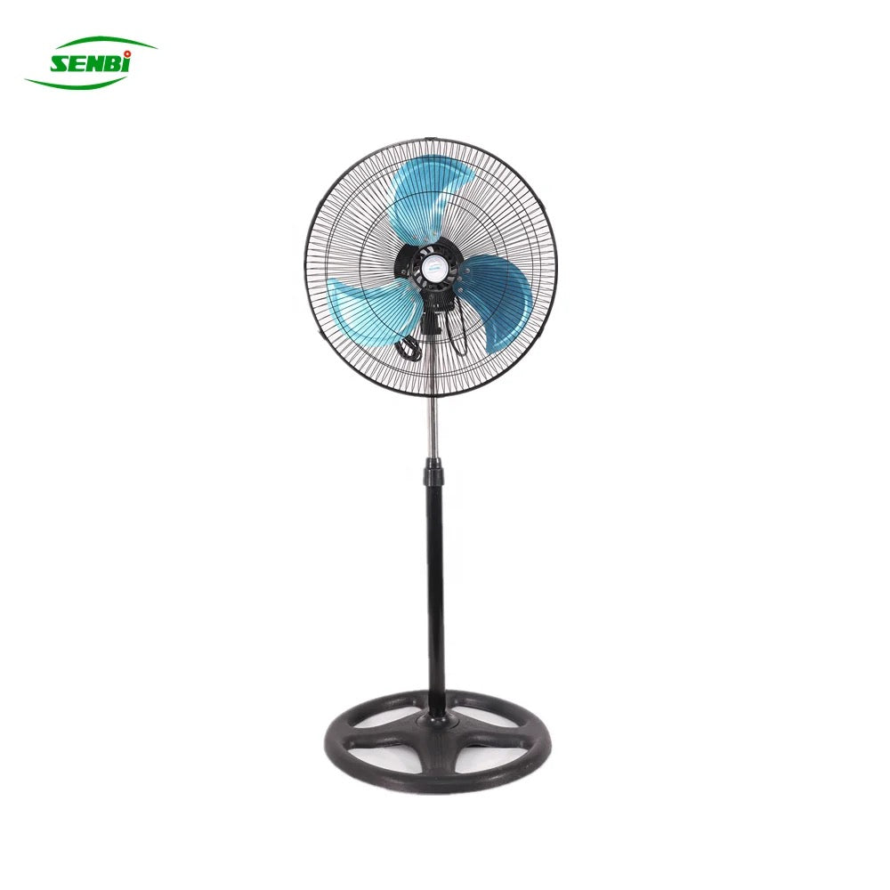 Ventilador eléctrico de pie con aspas de metal 18 pulgadas