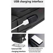 Cargar imagen en el visor de la galería, Bolso de hombro multifunción antirrobo USB para hombre, bandolera cruzada de viaje
