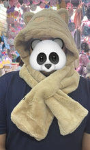 Cargar imagen en el visor de la galería, Gorro de invierno con bufanda de gatito
