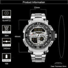 Cargar imagen en el visor de la galería, Reloj caballero WR3OM Metalico
