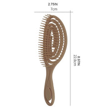 Cargar imagen en el visor de la galería, Peine de pelo de masaje para mujer, cepillo de pelo húmedo para salón de belleza, herramientas de peinado de peluquería, cepillo desenredante antiestático
