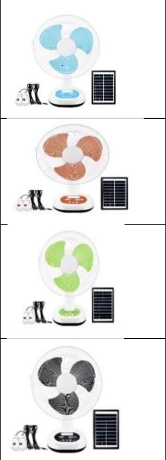 Ventilador eléctrico de Mesa para el hogar y la Oficina, ventilador de aire de refrigeración recargable de CA/CC para exteriores con puertos USB LED,