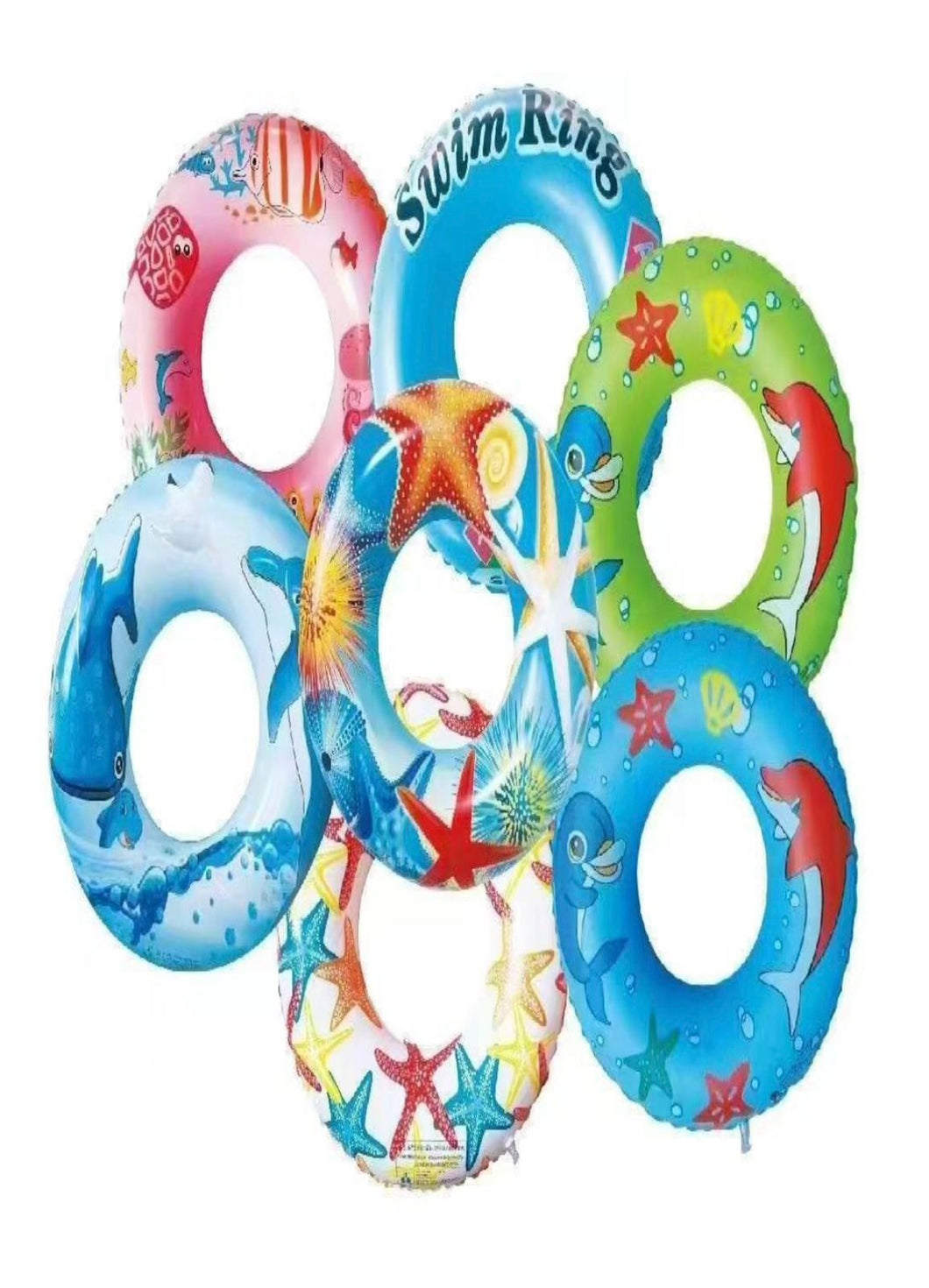 Flotador de piscina de dibujos animados para niños y adultos