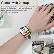 Cargar imagen en el visor de la galería, Reloj inteligente PK W59 HK9 H12 para hombre y mujer, pulsera con pantalla completa de 2,0 pulgadas, doble correa, NFC, bluetooth, llamadas
