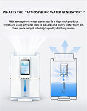 Cargar imagen en el visor de la galería, Generador de agua atmosférico dispensador de tratamiento de aire a agua para el hogar, dispositivo con filtro RO inteligente, escaneo de código NFC, tecnología de emparejamiento, 20L/D
