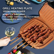 Cargar imagen en el visor de la galería, Sartén parrilla electrica  aluminio ceramica .electromecánica para desayuno, máquina de freír con calefacción para el hogar 0885 MOD ZE-0885
