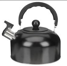 Cargar imagen en el visor de la galería, Tetera con silbato de acero inoxidable, tetera de 1,8 litros, estufa de cocina, ergonómica, para agua hirviendo
