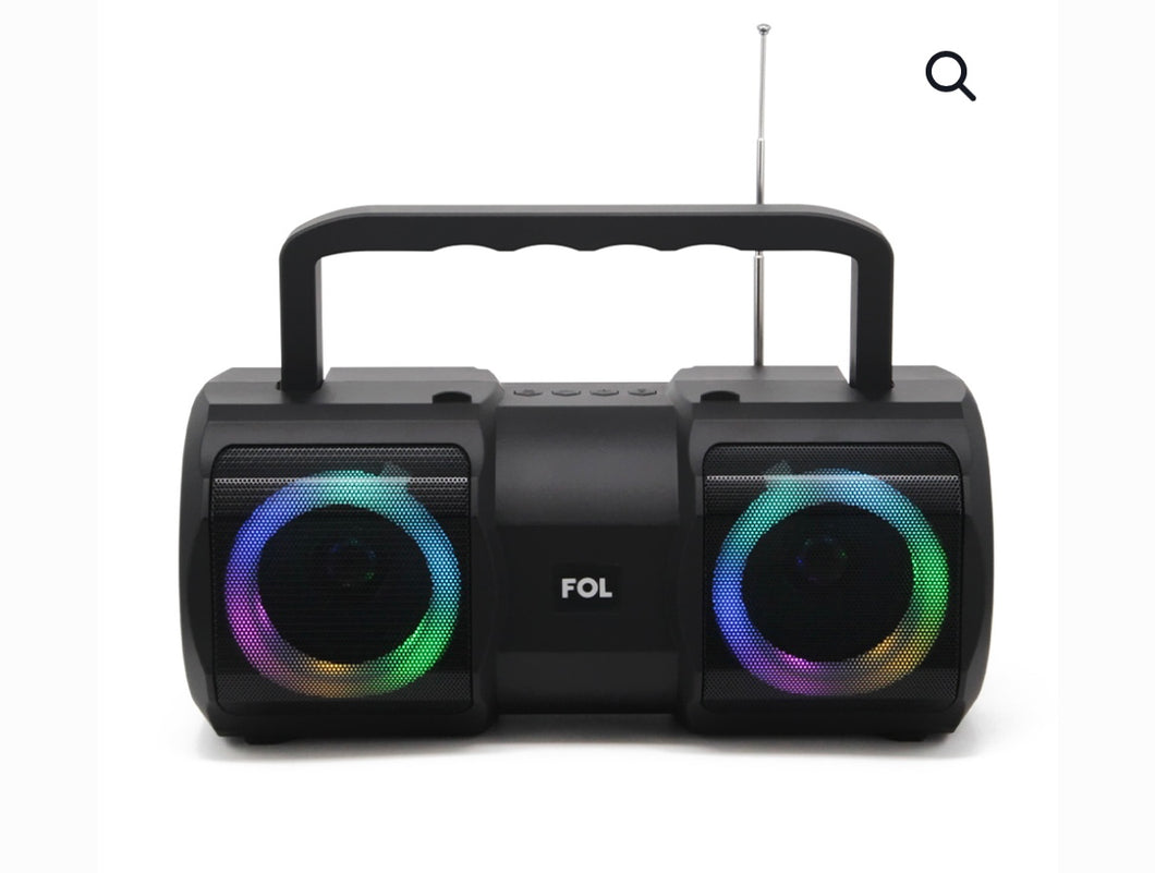 Bocina Bluetooth portátil con entrada mic 6.3 mm