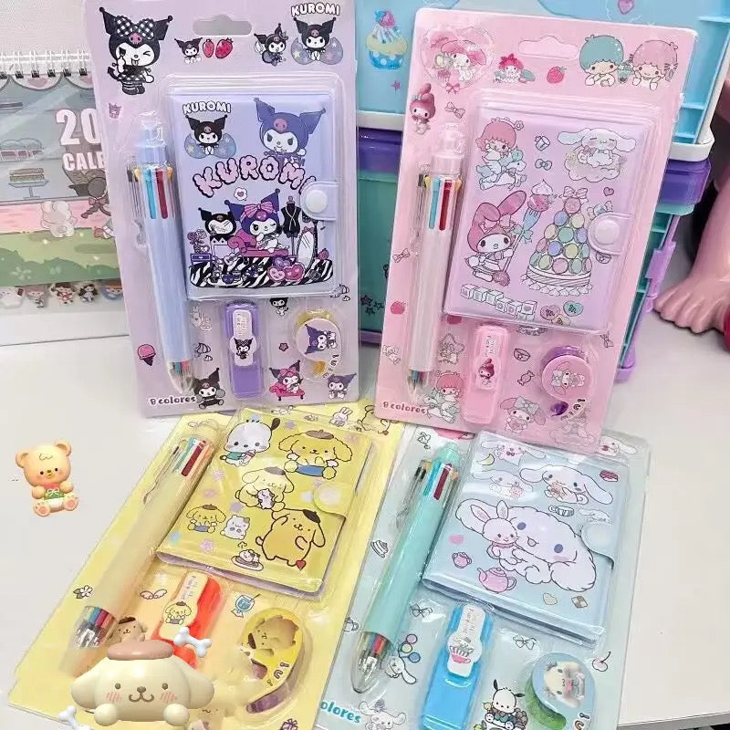 Juego de Cuaderno Kawaii Sanrio Kuromi 009