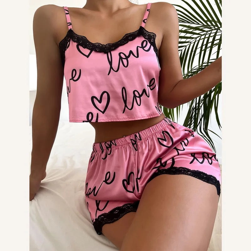 Conjunto de Pijama de dos piezas para mujer