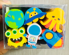 Cargar imagen en el visor de la galería, 6 gomas Borrador de lápiz Kawaii para niños, gomas de borrar con forma de Animal para la escuela, suministros escolares MOD QH-8516
