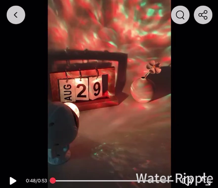 Lámpara de proyector de astronauta, lámpara de noche de ondulación de agua, proyector enchufable USB para Helloween, decoración navideña, regalos para niños y amigos