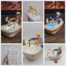 Cargar y reproducir el video en el visor de la galería, Skeleton en tina musical y movimiento para decoración HALLOWEN MOD SH-24004
