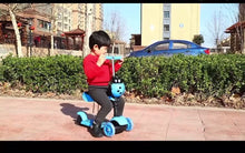 Cargar y reproducir el video en el visor de la galería, Patin scooter niñ@ multifuncional 3 en  1 para niños, catarina triciclo de moda, ASIENTO desmontable, juguetes para montar MOD 15714-3
