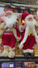 Cargar y reproducir el video en el visor de la galería, Santa claus  navideño musical y movimiento  50 cm MOD HS1304-20
