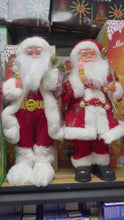 Cargar y reproducir el video en el visor de la galería, Santa claus  navideño musical y movimiento  40 cm MOD HS1443-16
