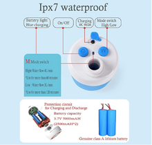 Cargar imagen en el visor de la galería, Bomba de agua portátil para exteriores, Ducha de Camping recargable por USB para senderismo y patio MOD ZE-0748
