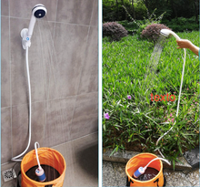 Cargar imagen en el visor de la galería, Bomba de agua portátil para exteriores, Ducha de Camping recargable por USB para senderismo y patio MOD ZE-0748
