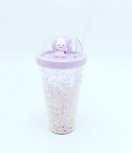 Cargar imagen en el visor de la galería, Vaso de 500 ml conejo  arcoíris moda kawai MOD 6683-1
