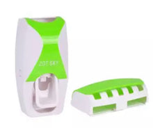 Cargar imagen en el visor de la galería, Dispensador de pasta de dientes automático, soporte de pared a prueba de polvo, soporte de pared para almacenamiento, exprimidor de Set de accesorios de baño MOD GH1723
