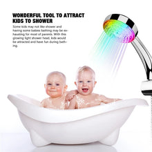 Cargar imagen en el visor de la galería, Cabezal de ducha que cambia de Color, luz Led brillante, cambio automático de 7 colores
