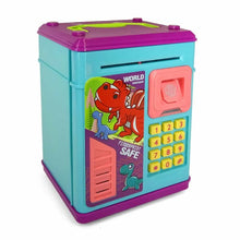 Cargar imagen en el visor de la galería, Alcancía para niños con huella dactilar con contraseña, Mini ATM, Banco de Ahorro de monedas electrónico y Caja de Ahorro MOD-6650
