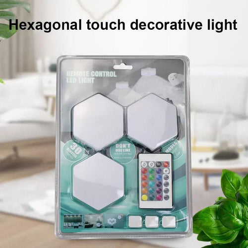Lámpara cuántica de panal de abeja para el hogar, lámpara de pared creativa Hexagonal, combinación de empalme, luz de dormitorio MOD LED101 - mychinashop.com