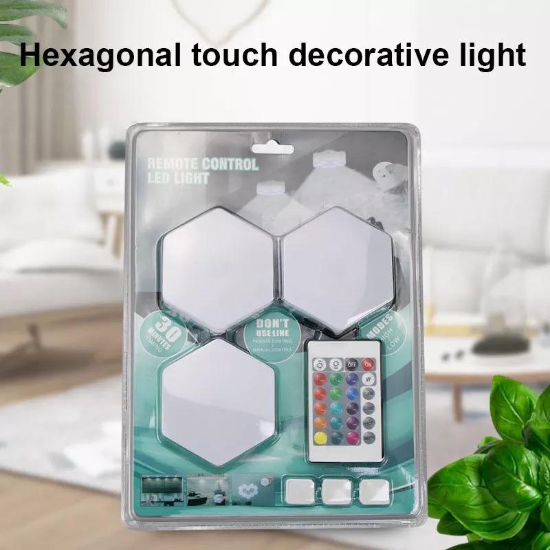 Lámpara cuántica de panal de abeja para el hogar, lámpara de pared creativa Hexagonal, combinación de empalme, luz de dormitorio MOD LED101 - mychinashop.com