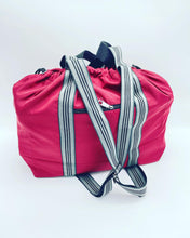 Cargar imagen en el visor de la galería, Maleta deportiva forma de bolsa gym Bolsa de nailon para Yoga y Fitness para mujer, Mochila deportiva con cordón, bolso de hombro, SM MOD 8338
