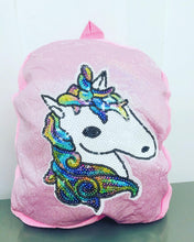 Cargar imagen en el visor de la galería, Mochila de moda MOD 878-7 unicornio rosa
