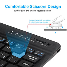 Cargar imagen en el visor de la galería, Mini teclado inalámbrico teclado Bluetooth para ipad teléfono tableta de goma teclado recargable para Android ios Windows MOD GH2209
