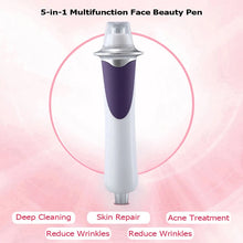 Cargar imagen en el visor de la galería, Removedor de arrugas faciales 5 en 1, instrumento de belleza de radiofrecuencia, microcorriente para reparación Facial, herramienta de limpieza de poros para el hogar
