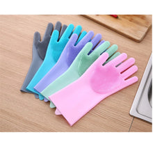 Cargar imagen en el visor de la galería, Guante  de lavado con cepillo de limpieza de cocina guante de lavado para el hogar 100% de grado alimenticio guantes para lavar platos MOD GH1292
