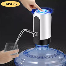 Cargar imagen en el visor de la galería, Dispensador de agua Bomba de agua doméstica, dispensador de agua MOD Aqua 304 de portátil para botellas, con carga USB, eléctrico, con botón, interruptor U
