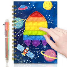 Cargar imagen en el visor de la galería, Cuadernos de dibujos animados Kawaii A5 para niños, juguetes antiestrés, alivio sensorial, descompresión, juguete blando para apretar pop it MOD 8657
