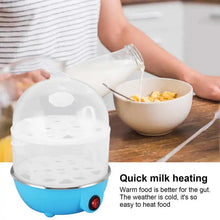 Cargar imagen en el visor de la galería, Hervidor eléctrico de huevos, minivaporera automática de doble capa, herramienta de cocina para desayuno, MOD ZE-2288
