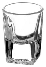 Cargar imagen en el visor de la galería, Set 6 pz vaso tequilero cristal 15 ml MOD 1606 cuuadrado
