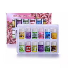 Cargar imagen en el visor de la galería, Paquete de Aceites esencia para difusores set 12 pz  de aromaterapia, aceites de masaje, fragancias de vela, ayuda a dormir, fabricación de lavanda, jabón de limón, Aroma Ro MOD 30978

